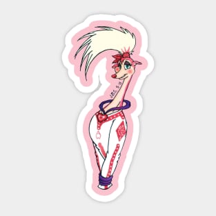 Whippet Angel Sticker